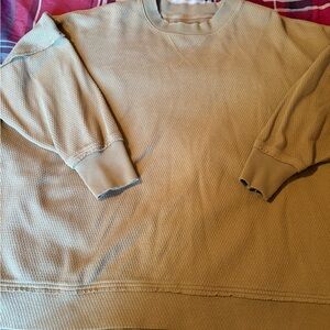 Aerie women’s Crewneck Sweater in Tan